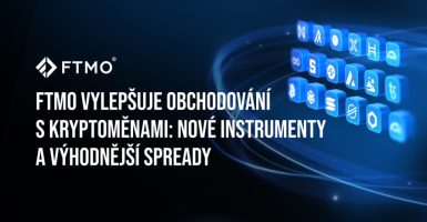 FTMO vylepšuje obchodování s kryptoměnami Nové instrumenty a výhodnější spready CZ